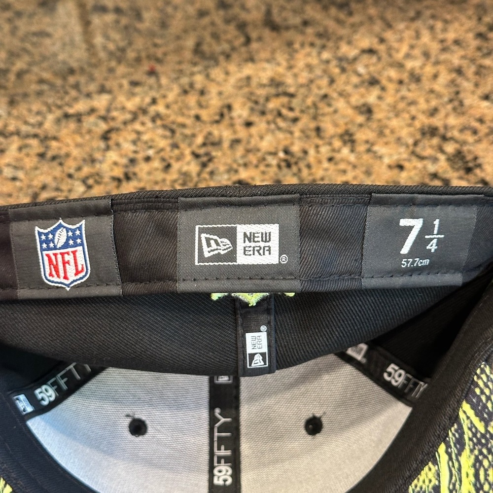 Dallas Cowboys New Era 59FIFTY Fitted Hat 7 1/4 Black Green Super Bowl XXX New - Picture 8 of 9